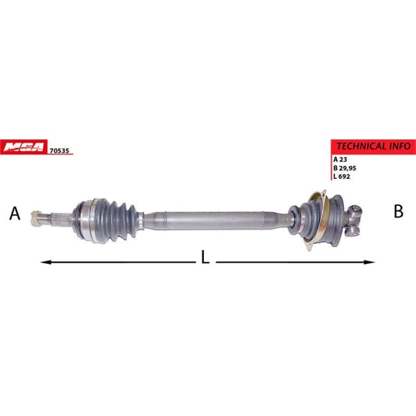 MGA 70535 Aks Sol Absli Logan 04- Sandero 1.5 DCI 