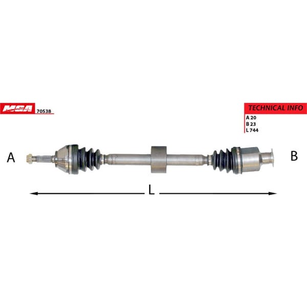 MGA 70538 Aks Sağ Solenza 1.4Mpı