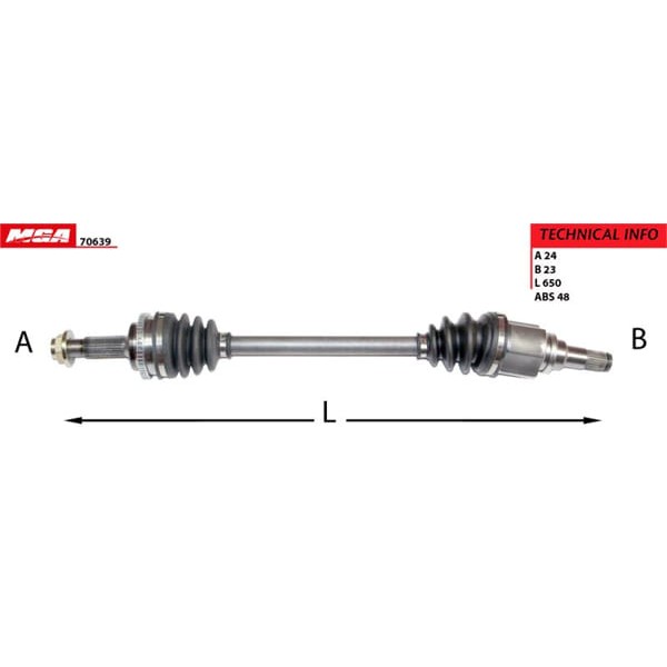 MGA 70639 Aks Sol Absli Yaris 99-05 1.0 