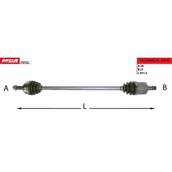 MGA 70732 Aks Sol Accord 98-02 Otomatik