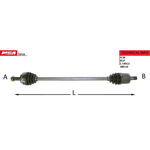 MGA 70733 Aks Sol Absli Accord 98-02 Otomatik