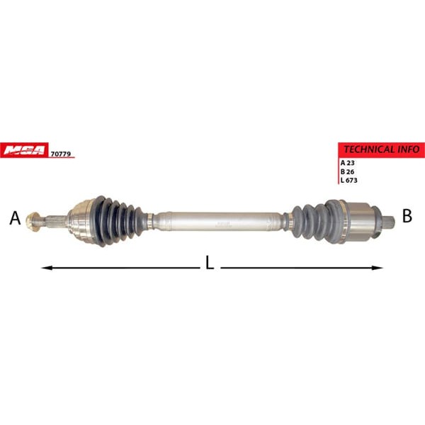 MGA 70779 Aks Sol Megane II Otomatik Vites