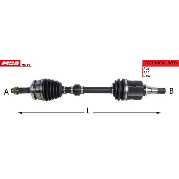 MGA 70914 Aks Sol Corolla 13-15 1.6 Vvtı Komple Manuel