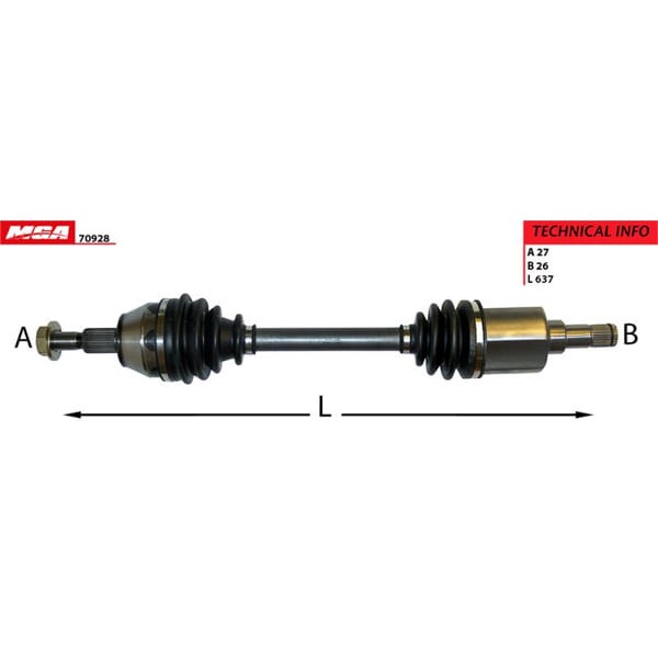 MGA 70928 Aks Sol Focus III 11- 1.6 TDCI