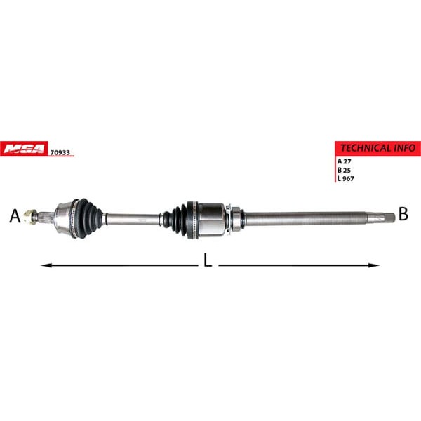 MGA 70933 Aks Sağ Doblo 10- 1.6 Mjt Komple 