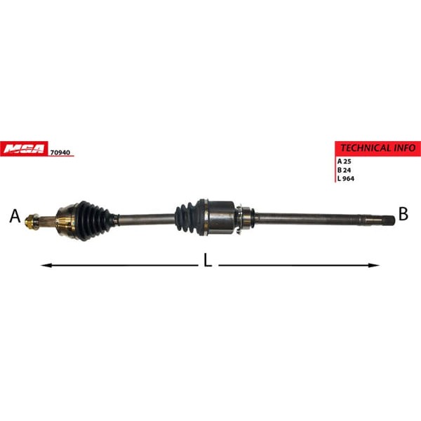 MGA 70940 Aks Sağ Fiorino 07- 1.3 Mjet Euro5 