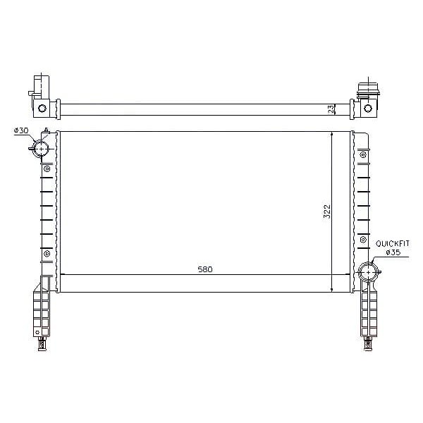 MGA 80110 Su Radyatörü Doblo 00- 1.2 