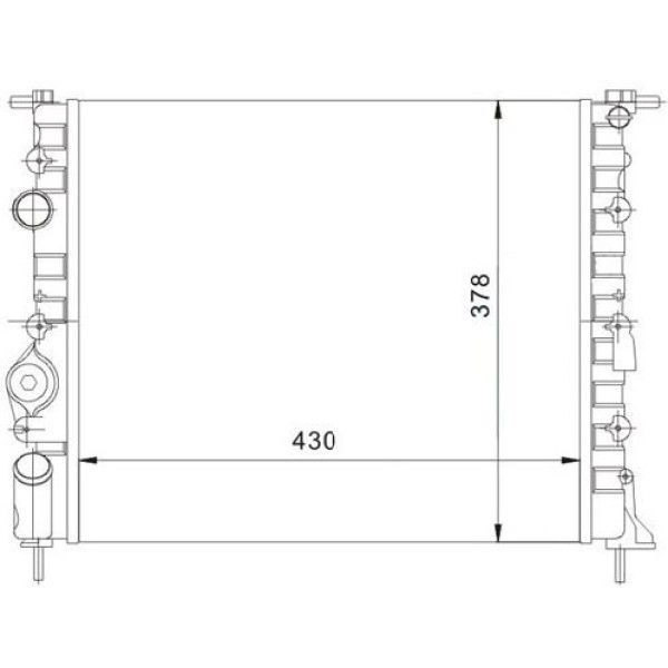 MGA 80120 Su Radyatörü CLIO II 1.5 DCI 65Ps Nac K7M K7J E7J K4M Nac Kangoo 1.4 8V Nac Megane I 1.4 1