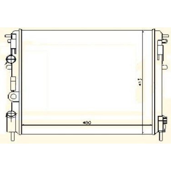 MGA 80121 Su Radyatörü CLIO II Symbol 01- 1.2 1.4 1.6 16V 1.4I 1.5 DCI CLIO Symbol II 08- CLIO Thali 