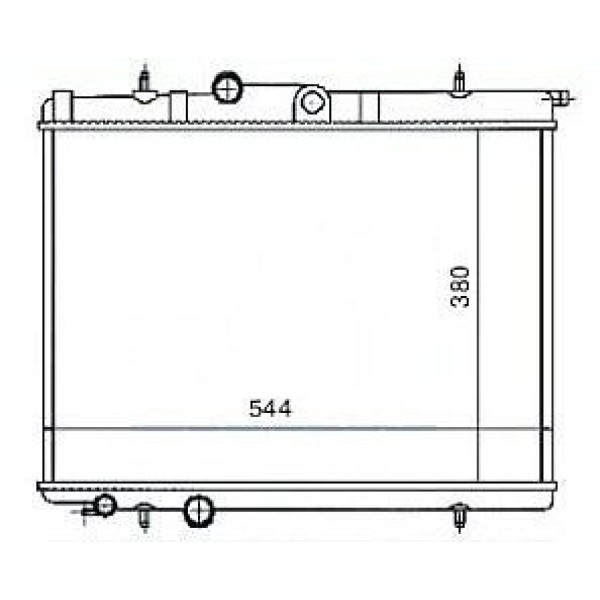 MGA 80143 Su Radyatörü 206 98- 307  1.4 HDI 1.4I 1.4 16V 2.0 HDI 2.0 16V Partner 02- / Xsara 99- C4 