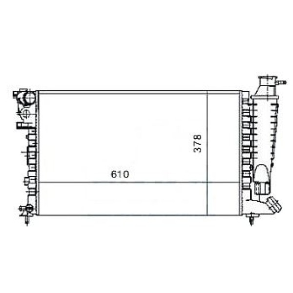 MGA 80146 Su Radyatörü 306 93- 1.6 8V Tu5Jp 1.8 Xu7Jp4 Ac / Xsara 97- Segmansız 610X378X23 