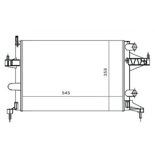 MGA 80163 Su Radyatörü Corsa C 00- 1.0 12V 1.4 16V Mt Combo 00- 1.2 16V 1.4 16V Mt Tigra B- 1.4 16V