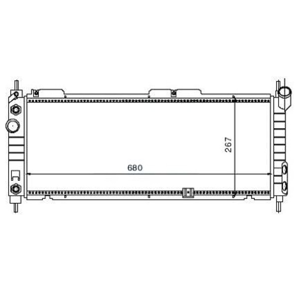 MGA 80166 Su Radyatörü Corsa B 93-00 1.2I 1.4I 1.4 16V 1.6I 1.6 16V Mt Ac Combo 93-00 Mt Ac Tigra A 