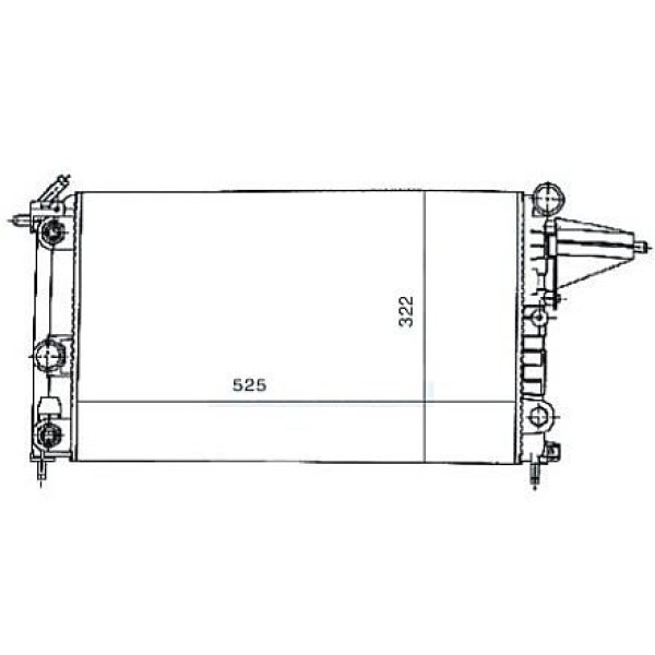 MGA 80173 Su Radyatörü Vectra A 88-95 1.4 1.6 Mt Nac 525X322X34 