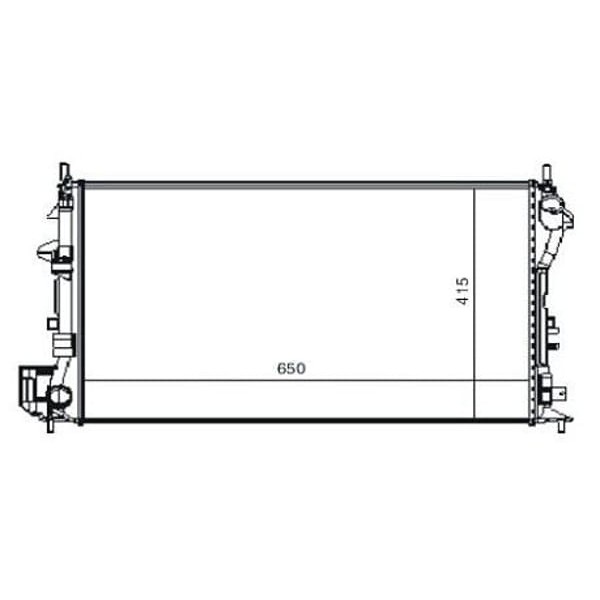 MGA 80177 Su Radyatörü Croma 05- / Vectra C 2.0 16V Dtı 2.0 16V Turbo 2.2 16V Dtı 2.2 16V Mt Sıgnum 