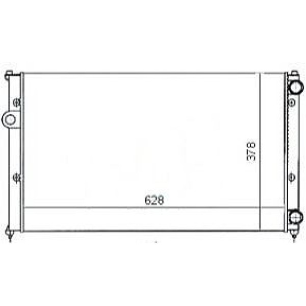 MGA 80178 Su Radyatörü Polo Classıc 95-99 1.6I 1.8I 1.9D Caddy II 95-03 1.6I 1.9D / Cordoba 94- 1.6I 
