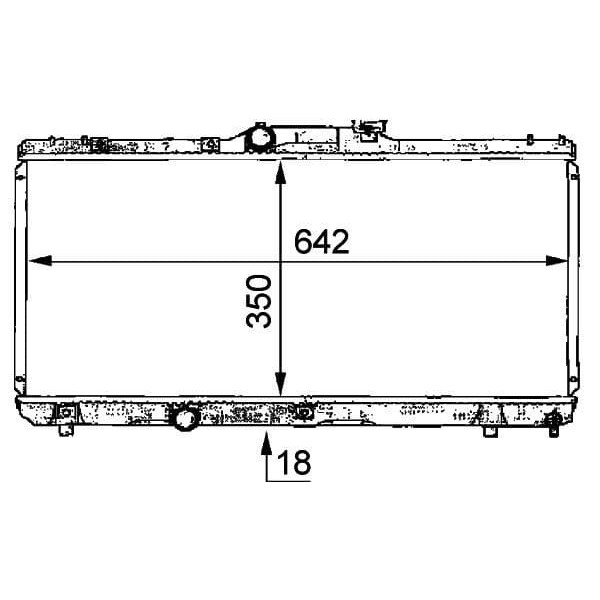 MGA 80256 Su Radyatörü Corolla 93-98 Ae100 Ae101 Metre