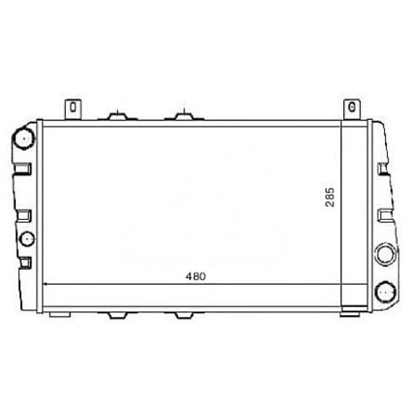 MGA 80277 Su Radyatörü Favorıt 1.3 87-95 Mt Nac Felıcıa 480X285X34
