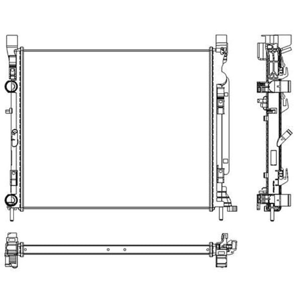 MGA 80419 Su Radyatörü Kangoo II 08- 1.6 16V 1.5 DCI 86Ps Ac / Cıtan 12- W415