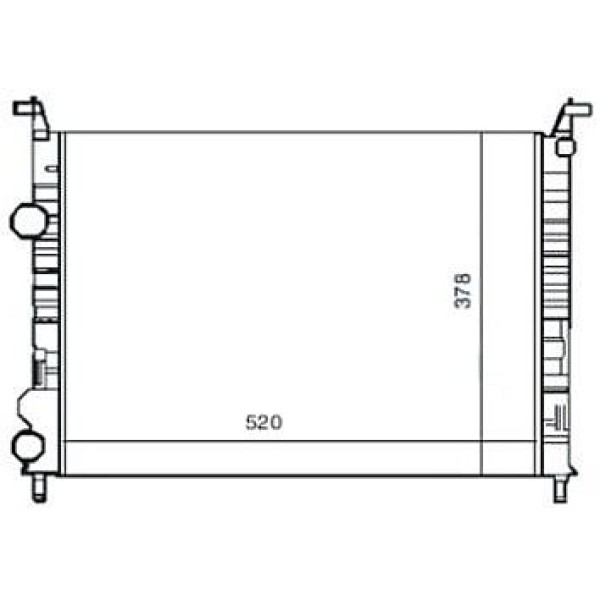 MGA 80600 Su Radyatörü Palio Siena Albea 02- Strada 1.2 16V Ac 1.6 16V 1.4 Fıre 520X378X23