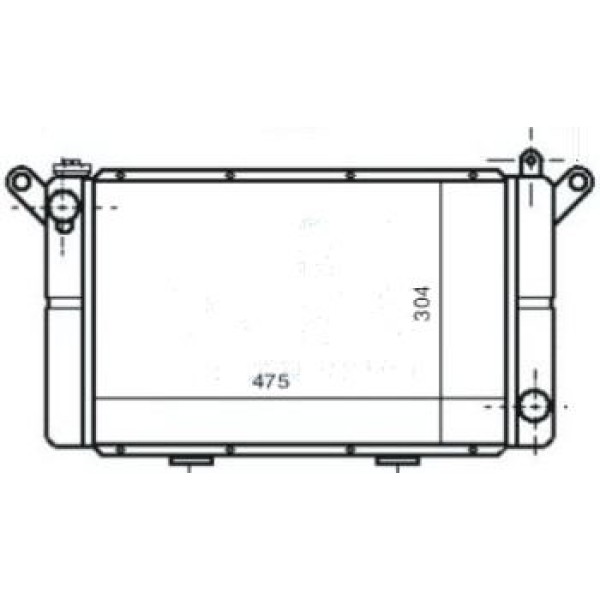 MGA 80700 Su Radyatörü Renault 12 475X304X42