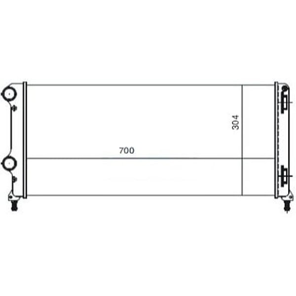 MGA 80800 Su Radyatörü Doblo 02- 1.3 Jtd 1.9 Jtd 701X323X42 