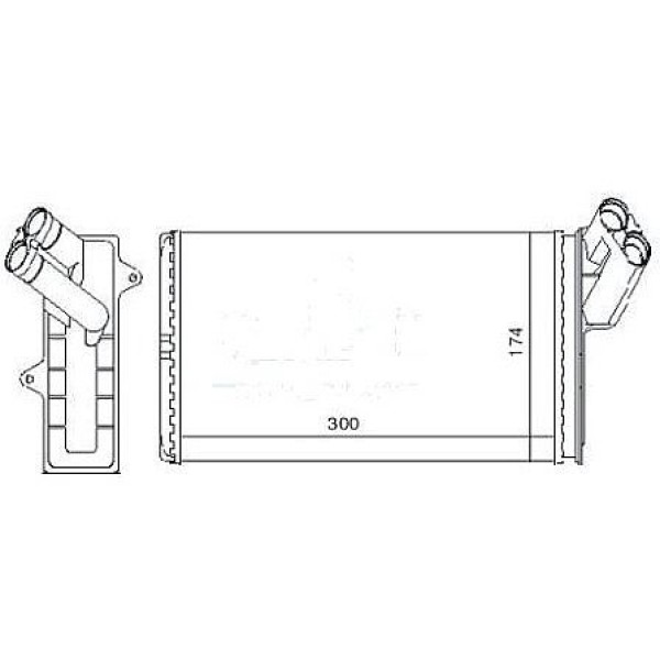 MGA 81103 Kalorifer Radyatörü Ulysse 94- Scudo 95- / Zeta 94- / 806 94- Expert I 95- / Evasıon 94- J 