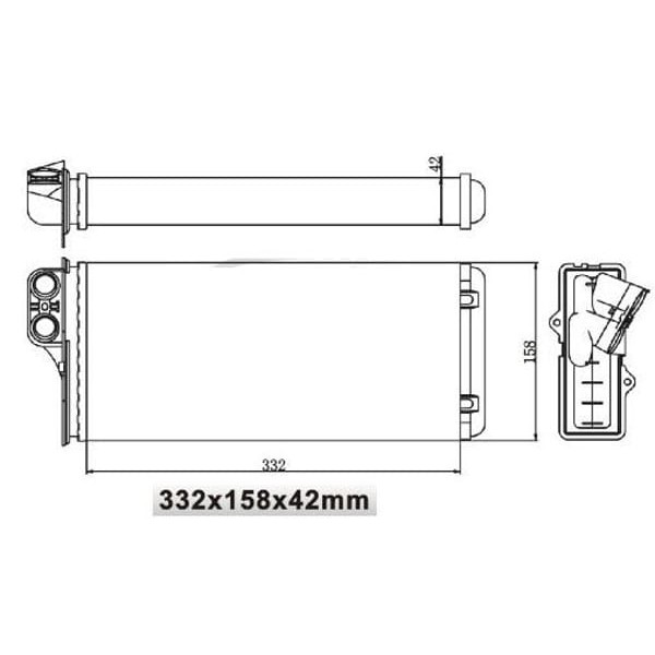 MGA 81108 Kalorifer Radyatörü Master II 98- / Movano A 98- / Interstar 02- 