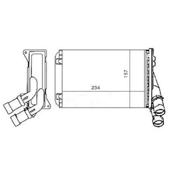 MGA 81111 Kalorifer Radyatörü 306 / Zx Xsara Xantıa 234X157 
