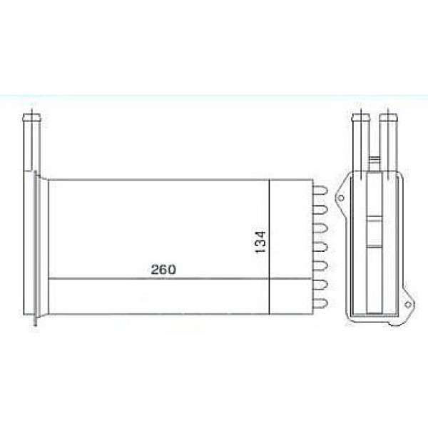MGA 81121 Kalorifer Radyatörü Escort 1.4Cl 260X134 