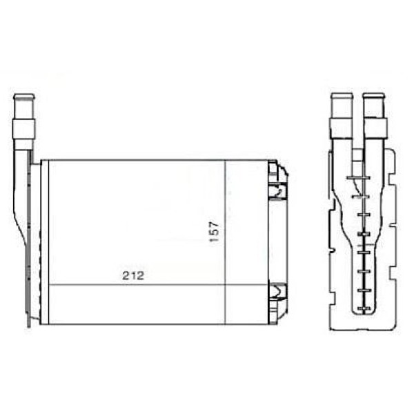 MGA 81300 Kalorifer Radyatörü Renault 9 R11 213X158X42 