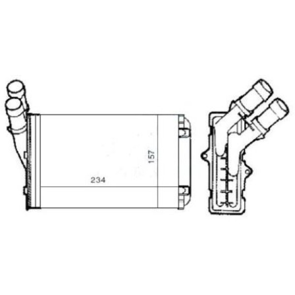 MGA 81800 Kalorifer Radyatörü 306 Partner / Xsara Berlingo 234X157