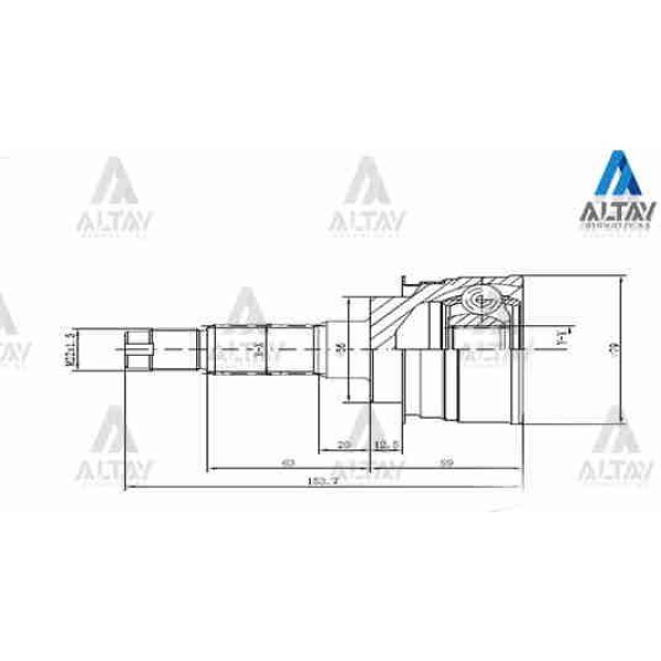 MAHER 1714 Aks Kafası Dış 323 90-95 323 00= Sephia 1.5 26X56X22