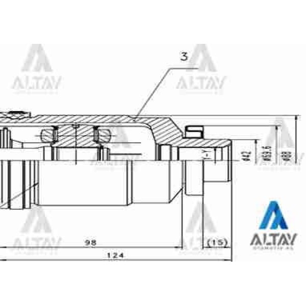 MAHER 1824 Aks Kafası İç Accent 06-11 Era Dizel Sağ 24-2X42X33