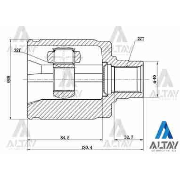 MAHER 1836 Aks Kafası İç Civic Accord 98-02 27X40X32 