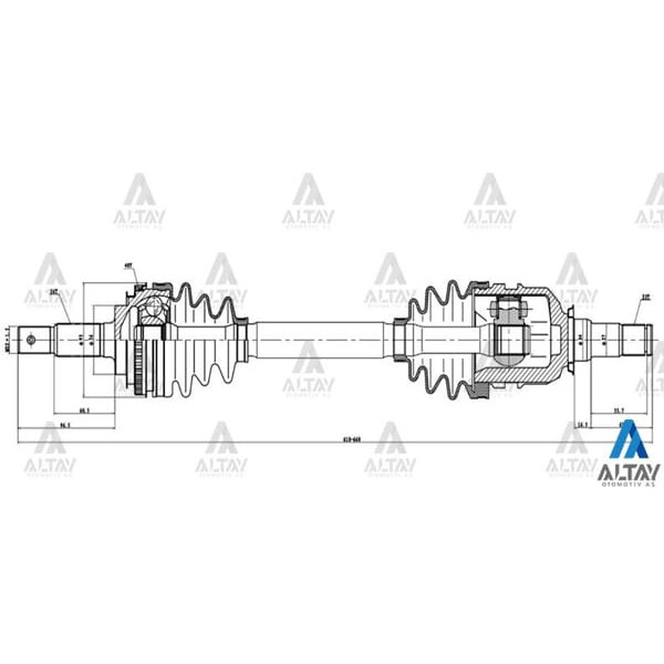 MAHER 1949 Aks Komple Ön Corolla 88-22 Ae-92/101/111 Kısa Sol