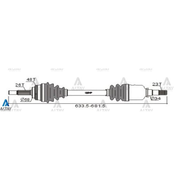 MAHER 1952 Aks Komple Ön Corolla 03-06 Benzinli Absli Sol
