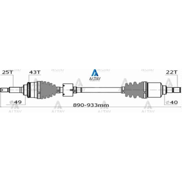 MAHER 2080 Aks Komple Ön Swift 06= Uzun 