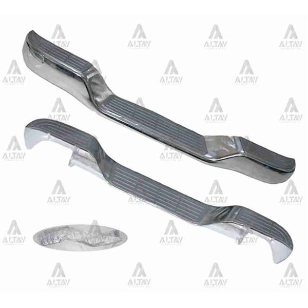 MAHER 7451 Tampon Hilux Arka 98-05 Krom Altı Oval Bağlantı Braketleriyle Set