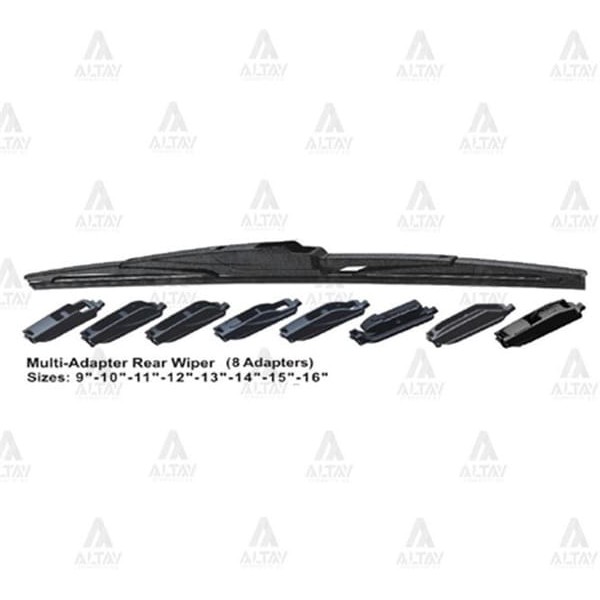 MAHER 11421 Silecek Süpürgesi Plastik Tip 8 Aparatlı Arka 12 (300Mm)