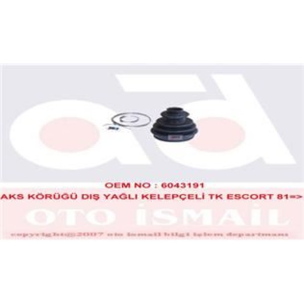 MKS 342 Aks Körüğü Dıs Yağlı Kelepçelı Takım Escort 81-