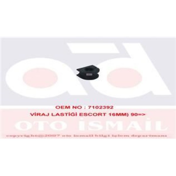 MKS 349 Viraj Demir Lastiği Escort 16Mm 90- 