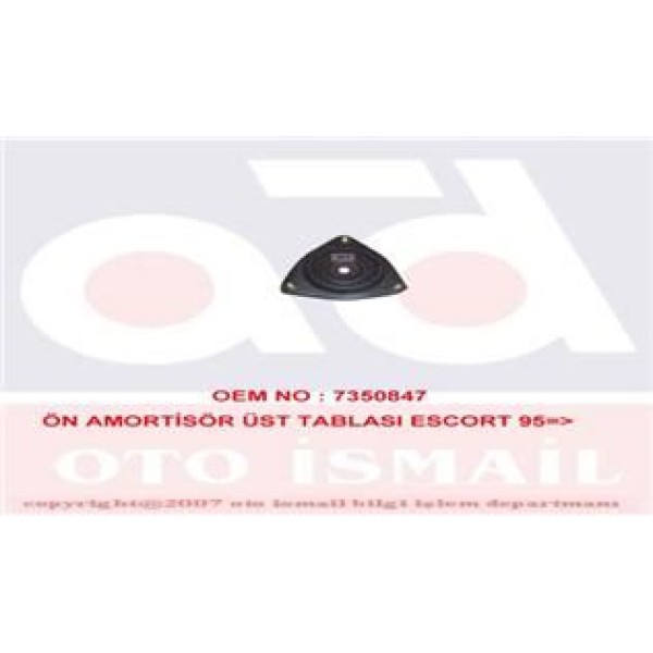 MKS 375 Amortisör Tablası Takozu Üst Ön Escort V VI Vıı 90-99