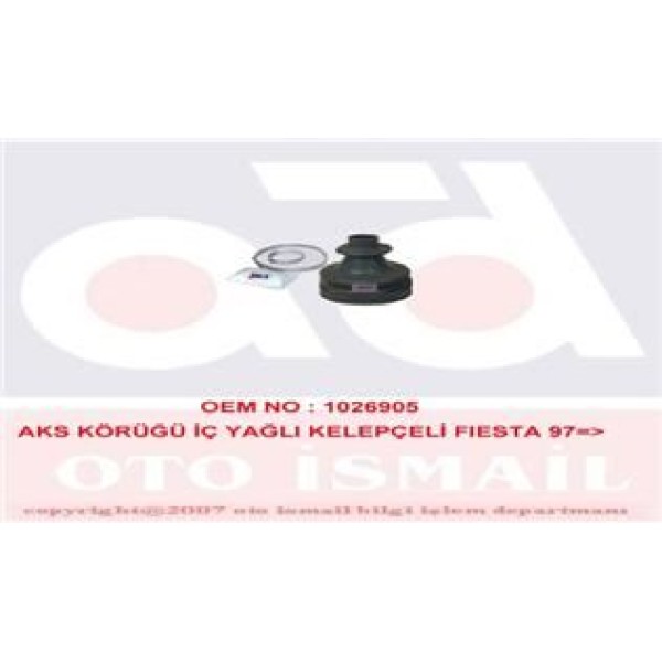 MKS 709 Aks Körüğü Iç Yağlı Kelepçelı Fiesta 97-