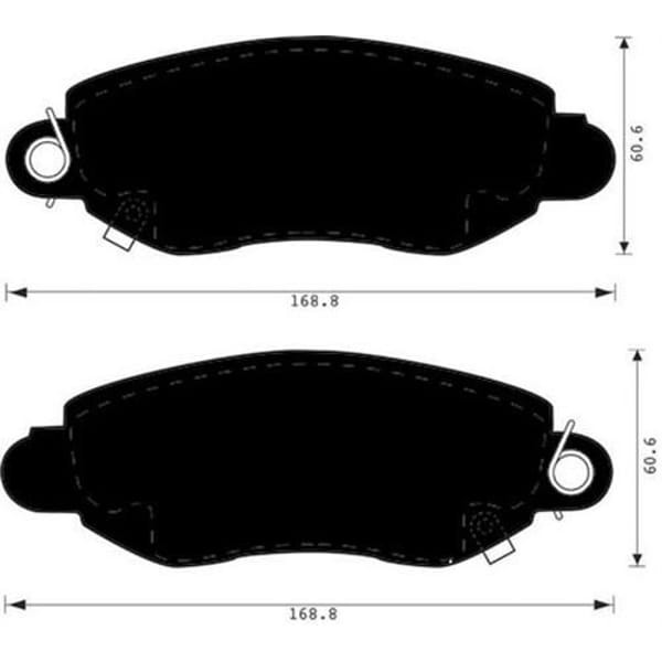 MAGNETTI MARELLI 323700001400 Fren Balatası Ön Transit V184 02-06 Arkadan Çekıslı 