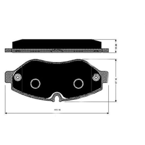 MAGNETTI MARELLI 323700007200 Fren Balatası Ön 163Mm Crafter 06- Uzun Kasa