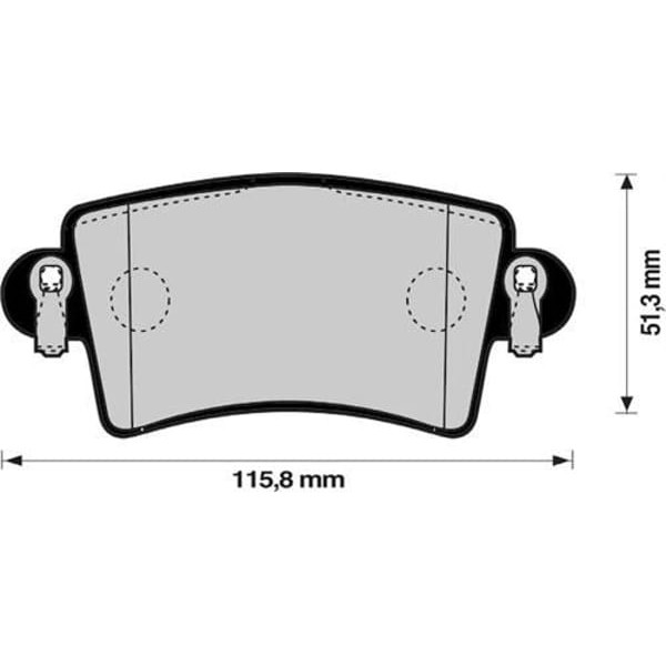 MAGNETTI MARELLI 323700013200 Fren Balatası Arka Master II 98- / Movano A 98- / Interstar 02- 