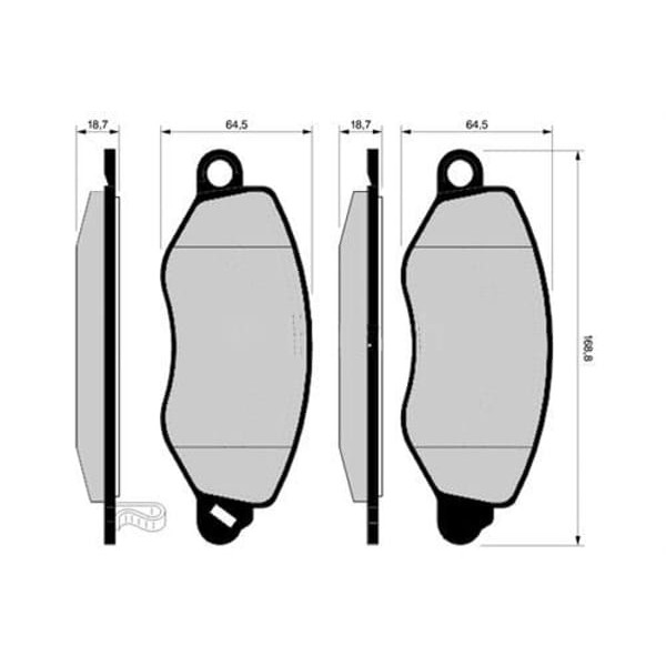 MARELLI 323700013800 Ön Balata Transit V184 8.00 