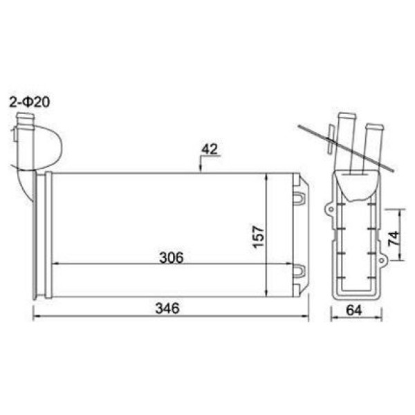 MAGNETTI MARELLI 359000300070 Kalorifer Radyatörü T4 98 - 