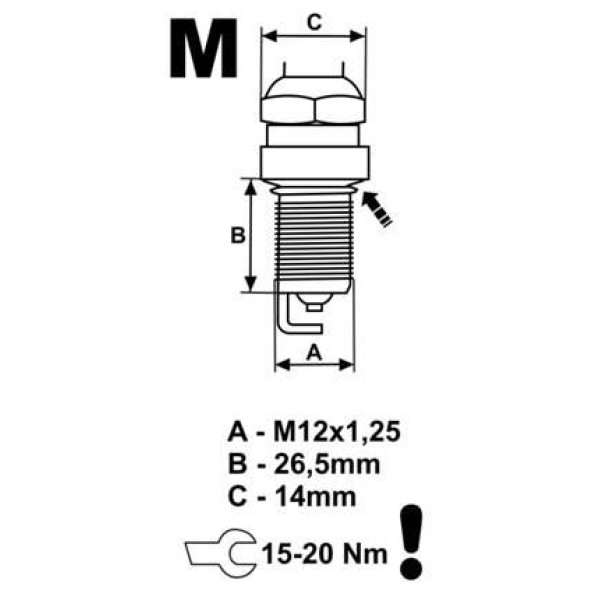 MAGNETTI MARELLI 359000400140 Ateşleme Bujisi Tek Tırnak 206 307 1.4 16V Vr8Se